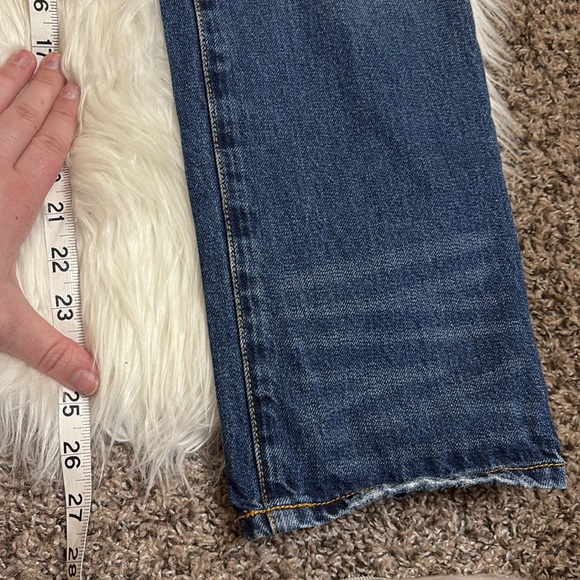 Cabi Distressed 100% BF Boyfriend Jeans Cropped Size 2 100% Cotton - Picture 7 of 14